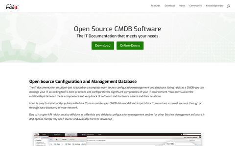 i-doit CMDB & IT Documentation: Open Source Solution for ...