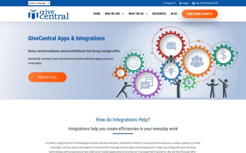 GiveCentral Apps & Integrations