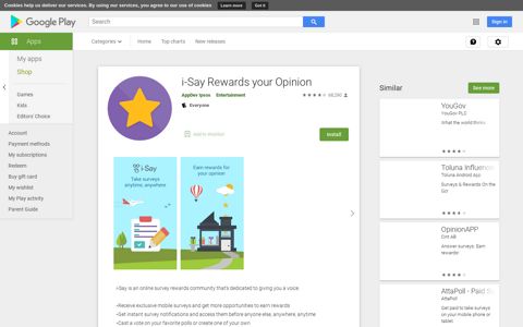 i-Say Rewards your Opinion - Apps on Google Play
