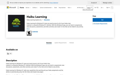 Get Haiku Learning - Microsoft Store