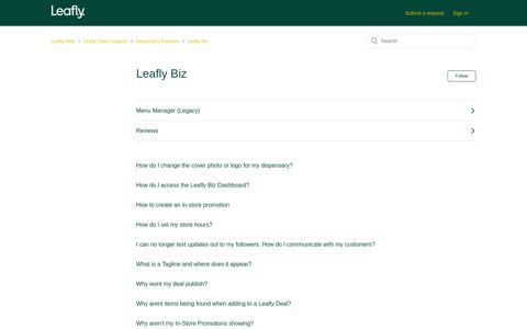 Leafly Biz – Leafly Help