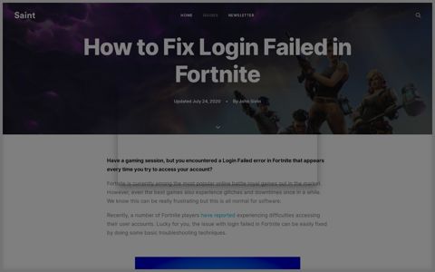 11 Ways to Fix Login Failed Error in Fortnite [2020] - Saint