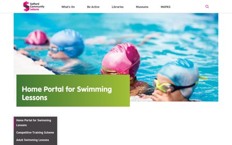 Home Portal for Swimming Lessons - SCL