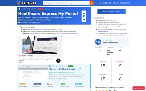 Healthcare Express My Portal