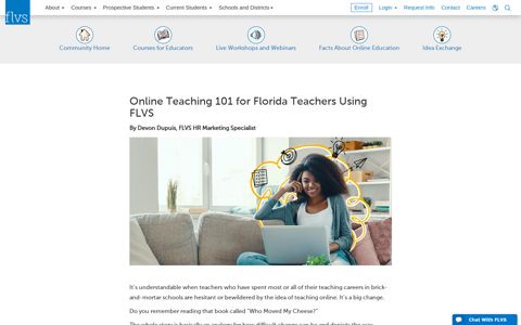 Online Teaching 101 for Florida Teachers Using FLVS - FLVS ...