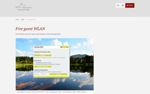 Free guest WLAN | Ammergauer Alps
