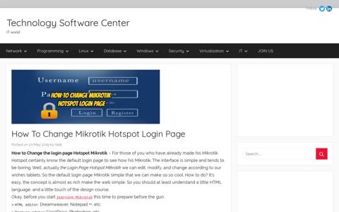 How To Change Mikrotik Hotspot Login Page – Technology ...