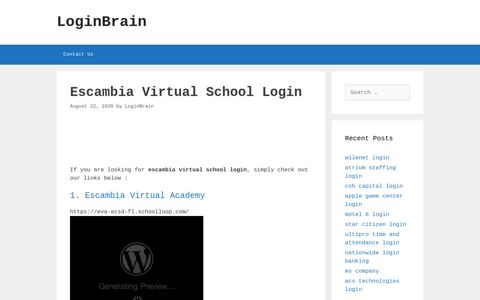 escambia virtual school login - LoginBrain