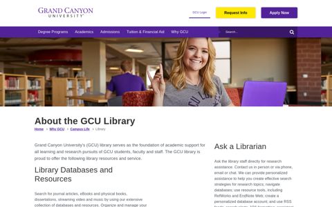 About Library - Databases and Resources | Grand Canyon ...