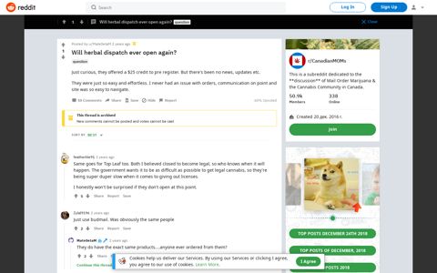 Will herbal dispatch ever open again? : CanadianMOMs - Reddit