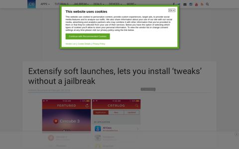 Extensify soft launches, lets you install 'tweaks' without a ...