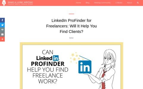 LinkedIn ProFinder for Freelancers: Will It Help You Find ...