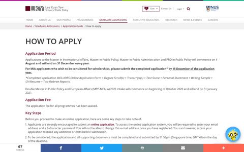 How to apply - Lee Kuan Yew School of Public Policy