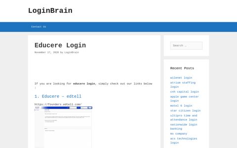 educere login - LoginBrain