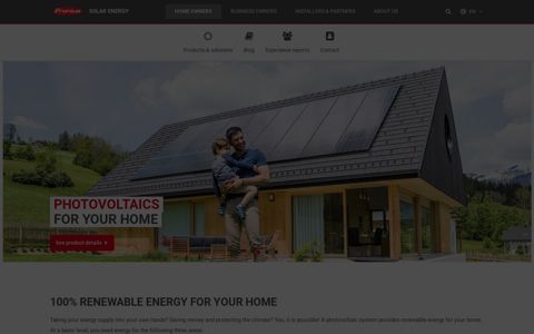 100% renewable energy for your home - Fronius Solar Energy
