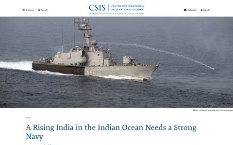 A Rising India in the Indian Ocean Needs a Strong Navy ...
