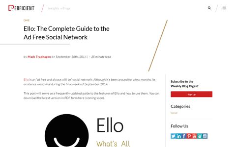 Ello: The Complete Guide to the Ad Free Social Network ...
