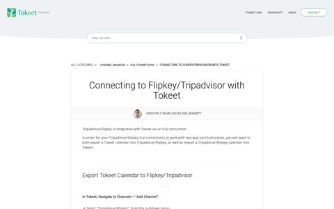 Connecting to Flipkey/Tripadvisor with Tokeet - Tokeet Help ...