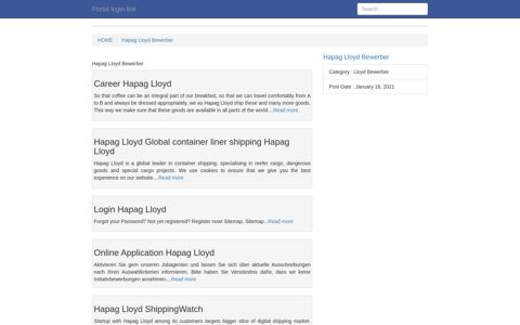 [LOGIN] Hapag Lloyd Bewerber FULL Version HD ... - Portal login link