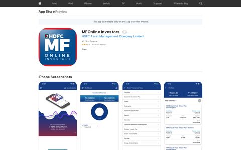 ‎MFOnline Investors on the App Store