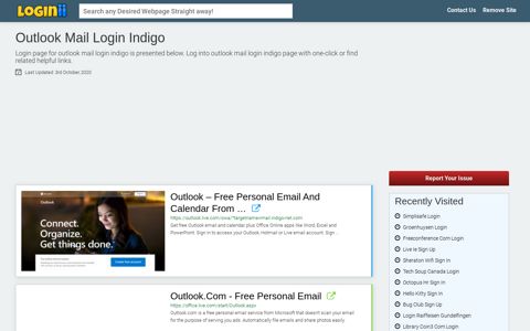 Outlook Mail Login Indigo - Loginii.com