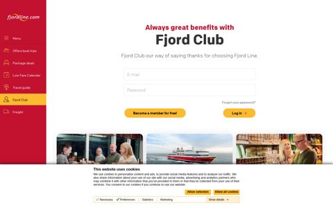 Fjord Club – our way of saying thanks for choosing Fjord Line.