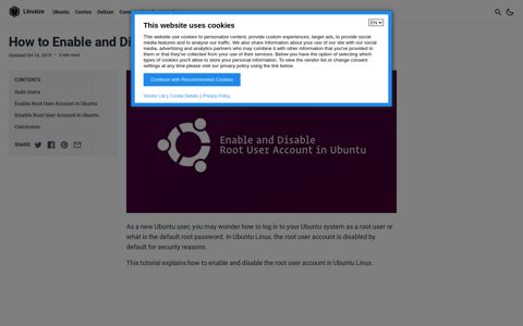 How to Enable and Disable Root User Account in Ubuntu ...