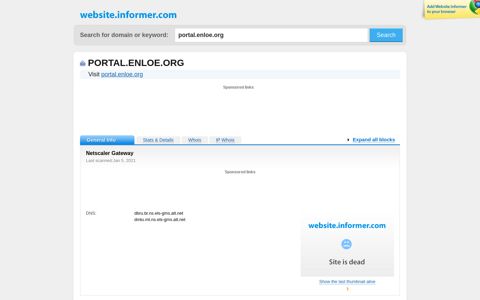 portal.enloe.org at WI. Netscaler Gateway - Website Informer