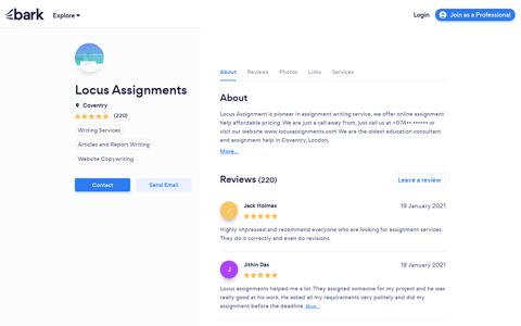Locus Assignments | Bark Profile and Reviews - Bark.com