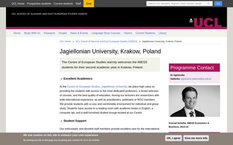 Jagiellonian University, Krakow, Poland | UCL School of ...
