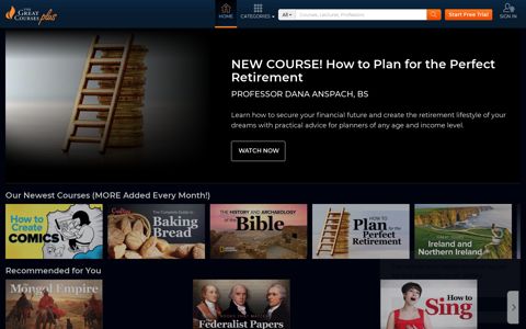 Home Page | The Great Courses Plus