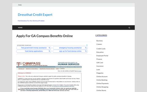 compass.ga.gov – Apply For GA Compass Benefits Online ...