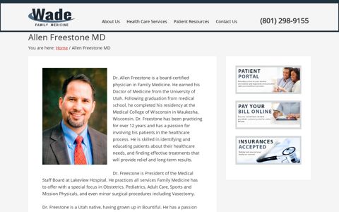 Allen Freestone MD - Wade Family Medicine