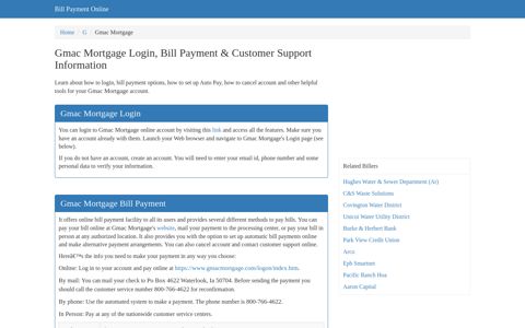 Gmac Mortgage Login, Bill Payment & Customer Support ...
