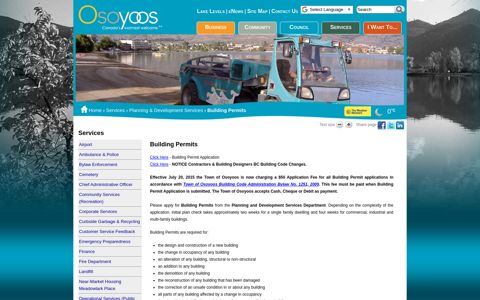 Building Permits | Osoyoos