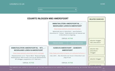 eduarte inloggen mbo amersfoort - General Information about Login