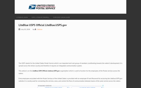 LiteBlue USPS Official【LiteBlue.USPS.gov】