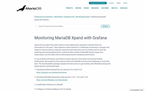 Monitoring MariaDB Xpand with Grafana — MariaDB ...