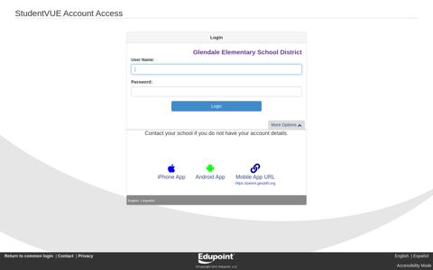 StudentVUE Account Access - Glendale Elementary School ...