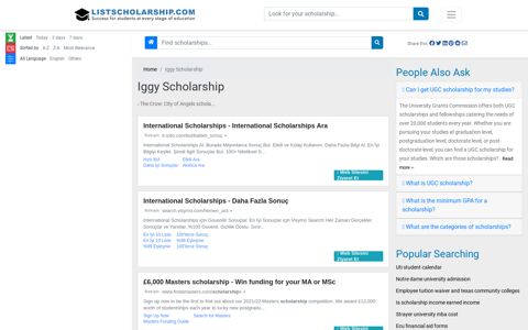 Top Scholarships & Scholarship Information - Iggy Scholarship