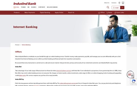Online Banking Services - IndusInd Bank