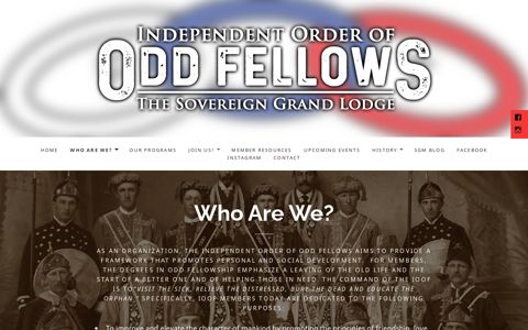Who Are We? – Independent Order of Odd Fellows