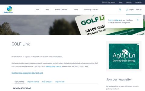 GOLF Link - Golf Australia