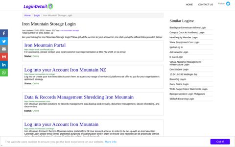 Iron Mountain Storage Login Iron Mountain Portal - https://login ...