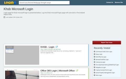 Khsb Microsoft Login | Accedi Khsb Microsoft - Loginii.com