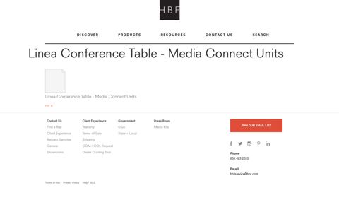 Linea Conference Table - Media Connect Units | HBF Furniture