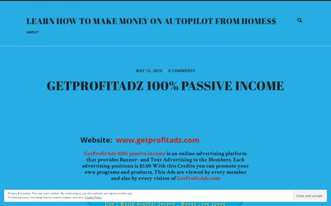 GetProfitAdz 100% passive income | Learn How To Make ...