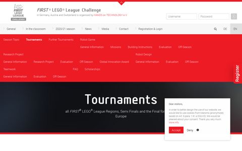 FIRST ® LEGO ® League Regions, Semi Finals and the Final ...