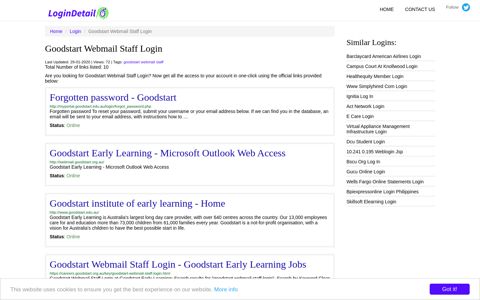 Goodstart Webmail Staff Login Forgotten password ...