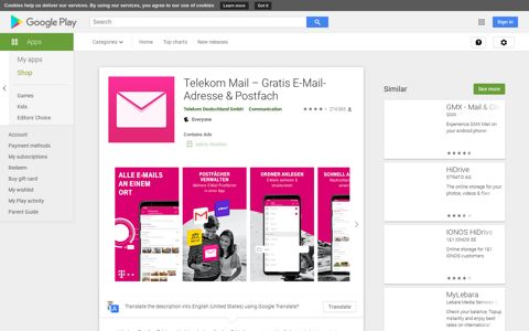 Telekom Mail – Gratis E-Mail-Adresse & Postfach - Apps on ...
